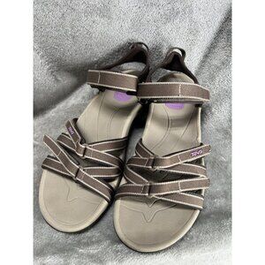 Teva Woman’s 10 Water  Tirra SN 4266 brown and purple hiking outdoor sandals